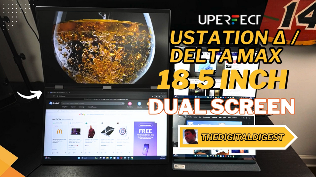 UStation Δ / Delta Max: Stacked Monitor Laptop Dual Screen Folding  reviewed by TheDigitalDigest