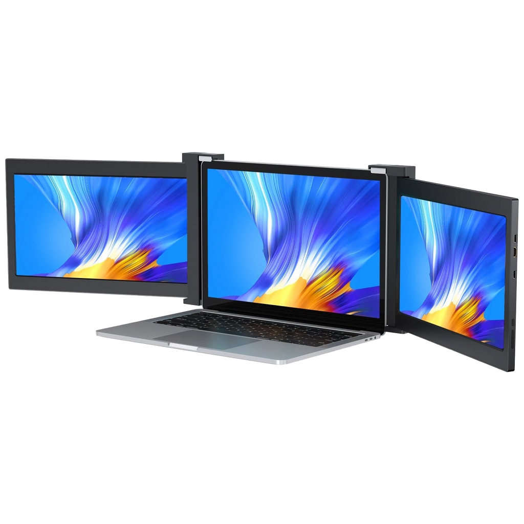 UStation Z 14 - Tri Screen Laptop Monitor Extender Triple Display Portable Workstation