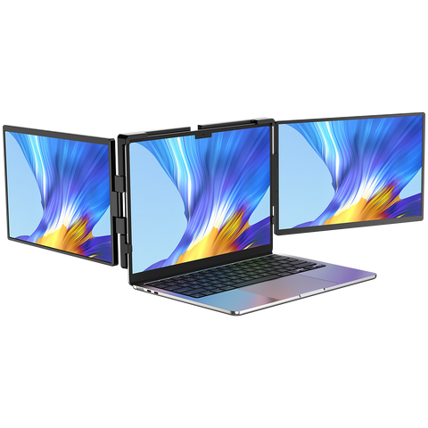 UStation Z 14 - Tri Screen Laptop Monitor Extender Triple Display Portable Workstation