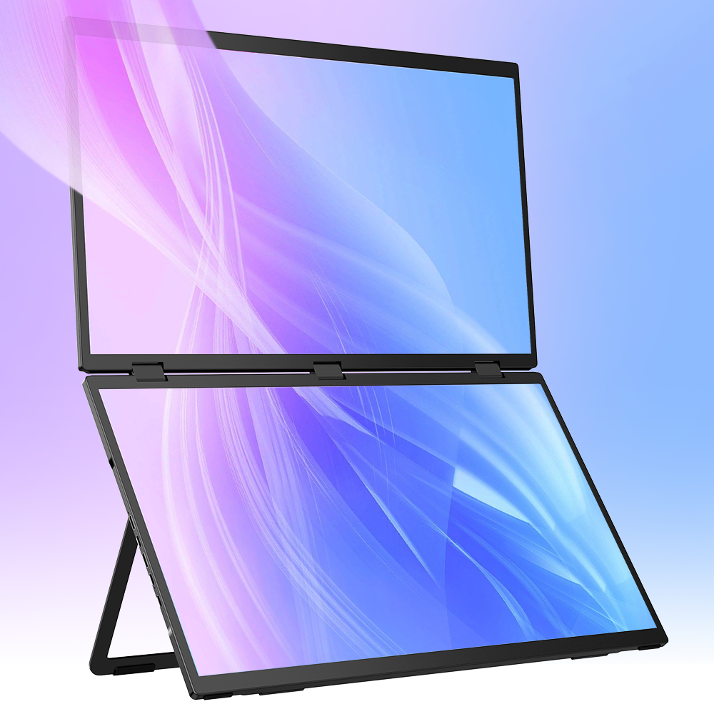 UStation Δ / Delta Max - Stacked Monitor Laptop Dual Screen Folding 18 Inch