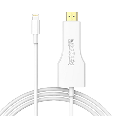 Cable Adaptateur Lightning Hdmi Compatible Pour Iphone Ipad Vers