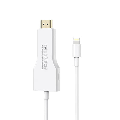 Lightning to HDMI Adapter Lightning to Digital AV Adapter 1080P with  Lightning Charging Port for Select iPhone, iPad and iPod Models and TV  Monitor Projector White 